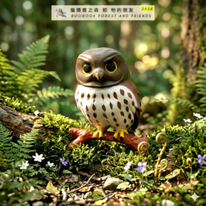 貓頭鷹 小擺設 - 北鷹鴞 (100% 自家原創設計 / 無發聲)